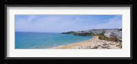High angle view of the beach, Albufeira, Faro, Algarve, Portugal Fine Art Print