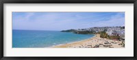 High angle view of the beach, Albufeira, Faro, Algarve, Portugal Fine Art Print
