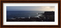 Rock formations at the coast, Punta Suarez, Espanola Island, Galapagos Islands, Ecuador Fine Art Print
