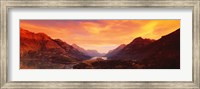 Sunset Over Waterton Lakes National Park, Alberta, Canada Fine Art Print