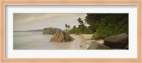 Rocks On The Beach, La Digue Island, Seychelles Fine Art Print