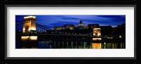 Szechenyi Bridge Royal Palace Budapest Hungary Fine Art Print