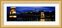 Szechenyi Bridge Royal Palace Budapest Hungary Fine Art Print