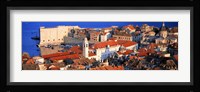 Aerial View, Old Town, Dubrovnik, Croatia Fine Art Print