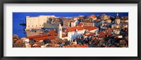 Aerial View, Old Town, Dubrovnik, Croatia Fine Art Print