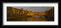 Bridge Across Arno River, Florence, Tuscany, Italy Fine Art Print