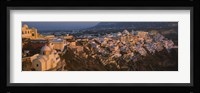 High angle view of buildings in a town, Fira, Santorini, Cyclades Islands, Greece Fine Art Print