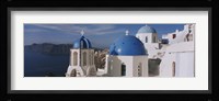 High Angle View Of A Church, Church Of Anastasis, Fira, Santorini, Greece Fine Art Print