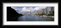 Eiffel Tower Across Seine River, Paris, France Fine Art Print