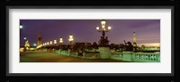 Alexander III Bridge, Paris, France Fine Art Print