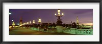 Alexander III Bridge, Paris, France Fine Art Print