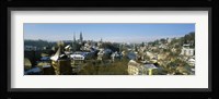 High angle view of a city, Berne, Switzerland Fine Art Print