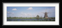 Netherlands, Traditional windmill in the village Fine Art Print