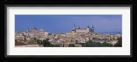 Aerial view of a city, Alcazar, Toledo, Spain Fine Art Print