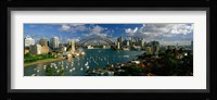 Harbor And City And Bridge, Sydney, Australia Fine Art Print