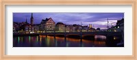 River Limmat Zurich Switzerland Fine Art Print