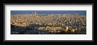 High Angle View Of A Cityscape, Barcelona, Spain Fine Art Print