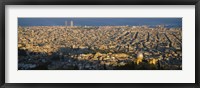High Angle View Of A Cityscape, Barcelona, Spain Fine Art Print