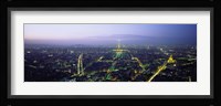 Aerial view of a city, Paris, France Fine Art Print