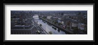 High angle view of a city, Dublin, Leinster Province, Republic of Ireland Fine Art Print