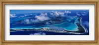 Aerial View Of An Island, Bora Bora, French Polynesia Fine Art Print