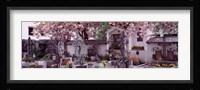 Flowers on tombstones, Tirol, Austria Fine Art Print