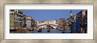 Bridge across a canal, Rialto Bridge, Grand Canal, Venice, Veneto, Italy Fine Art Print