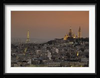 Eiffel Tower Sacred Heart Paris France Fine Art Print