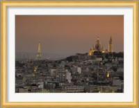 Eiffel Tower Sacred Heart Paris France Fine Art Print