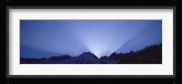 Sun Rays, Canton Glarus, Switzerland Fine Art Print