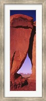 Natural arch at a desert, Teardrop Arch, Monument Valley Tribal Park, Monument Valley, Utah, USA Fine Art Print