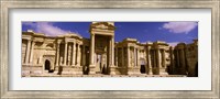 Facade of a theater, Roman Theater, Palmyra, Syria Fine Art Print
