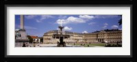 Fountain in front of a palace, Schlossplatz, Stuttgart, Germany Fine Art Print