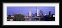 Skyline Main River Frankfurt Germany Fine Art Print