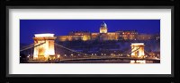 Chain Bridge, Royal Palace, Budapest, Hungary Fine Art Print
