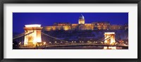 Chain Bridge, Royal Palace, Budapest, Hungary Fine Art Print