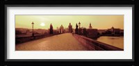 Charles Bridge, Prague, Czech Republic, Sepia View Fine Art Print