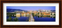 Charles Bridge, Prague, Czech Republic, Blue Sky Fine Art Print