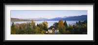 Villa at the waterfront, Lake Zurich, Zurich, Switzerland Fine Art Print