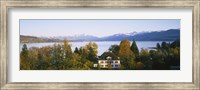Villa at the waterfront, Lake Zurich, Zurich, Switzerland Fine Art Print