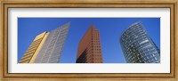 Low Angle View Of Skyscrapers, Potsdam Square, Berlin, Germany Fine Art Print