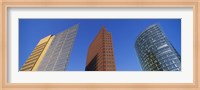 Low Angle View Of Skyscrapers, Potsdam Square, Berlin, Germany Fine Art Print