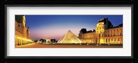 Louvre, Paris, France at Dusk Fine Art Print
