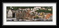 Boats on the Water, Bergen, Norway Fine Art Print