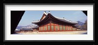 Courtyard of a palace, Kyongbok Palace, Seoul, South Korea, Korea Fine Art Print