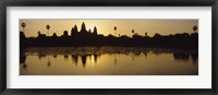 Silhouette Of A Temple At Sunrise, Angkor Wat, Cambodia Fine Art Print