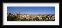 Buildings in a city, Torre Del Mangia, Siena, Tuscany, Italy Fine Art Print