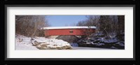 Narrows Covered Bridge Turkey Run State Park IN USA Fine Art Print