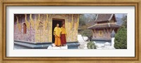 Monks Wat Xien Thong Luang Prabang Laos Fine Art Print