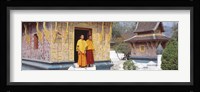 Monks Wat Xien Thong Luang Prabang Laos Fine Art Print